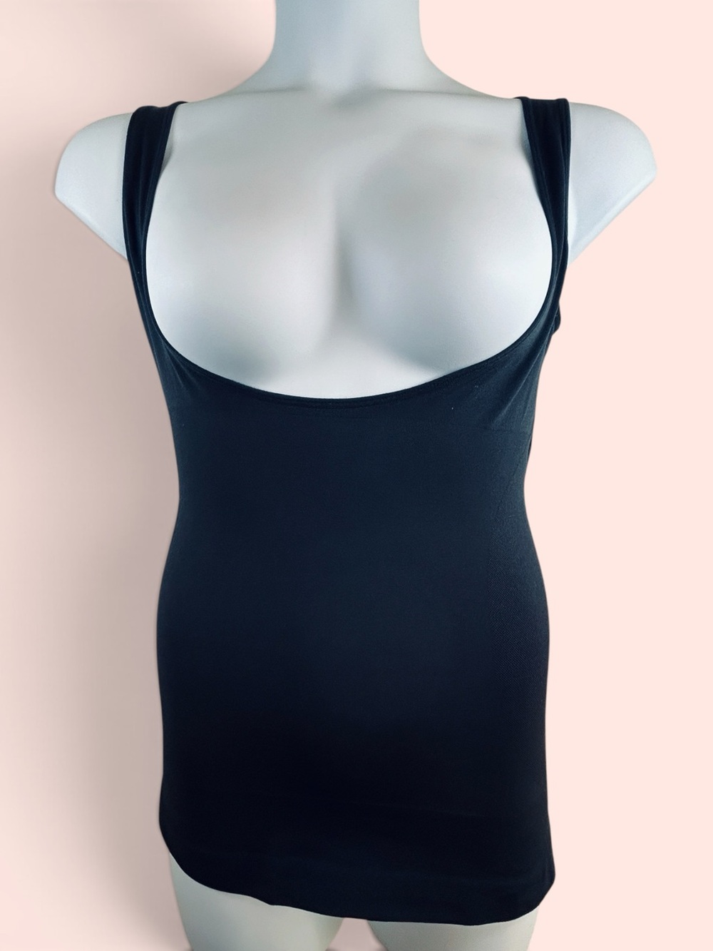 Shapermint Essentials Size XL Black Open Bust Shaper Cami